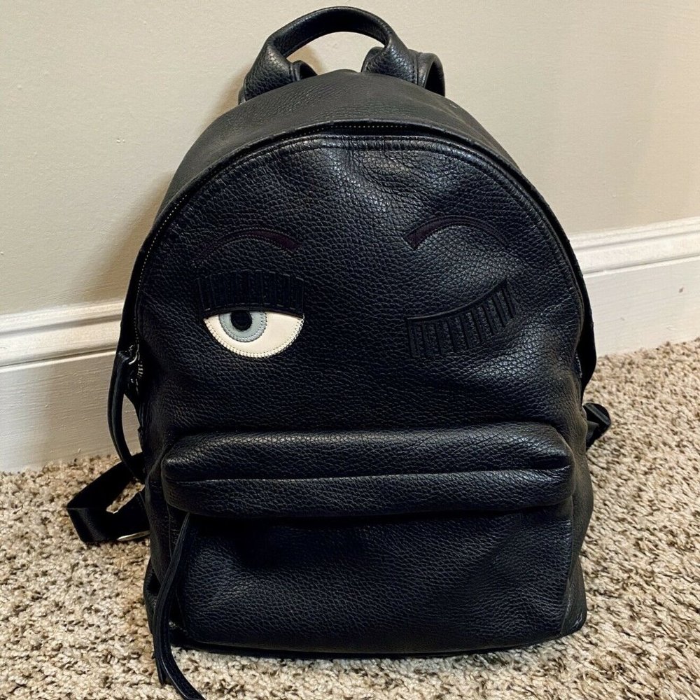 Chiara Ferragni Eye Wink Flirting Backpack Black